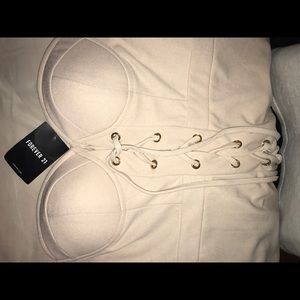 Forever 21 lace up bustier dress